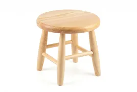solidny-taboret-sosnowy-30cm-okragly-lakierowany-olchowy-polski-producent