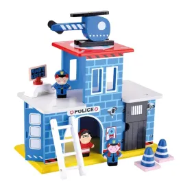 posterunek-policji-drewniany-2-pietra-helikopter-3-figurki-zestaw-eco