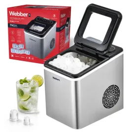 kostkarka-do-lodu-webber-ruka-im-002-inox-13kg-165w-2-rozmiary-kostek-15-l