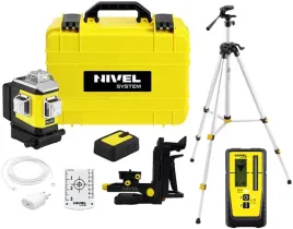 nivel-system-clx3b-laser-krzyzowy-niebieska-wiazka-360-statyw-odbiornik