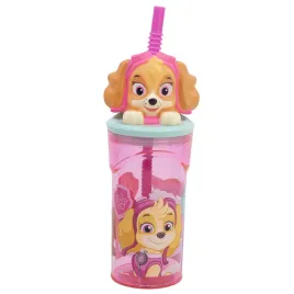 kubek-ze-slomka-do-picia-dla-dzieci-skye-psi-patrol-figurka-slomka-3d-360ml