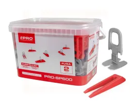system-poziomujacy-pro-sp600-2-mm-klipsy-kliny-300-100-szt-wiadro-5-l-pro