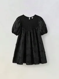 shein-czarna-sukienka-dziewczeca-z-balonowymi-rekawami-146-152cm-1ka