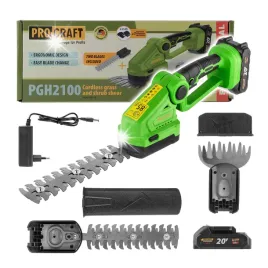 procraft-nozyce-akumulatorowe-trymer-do-trawy-i-zywoplotu-20v-20ah-pgh2100