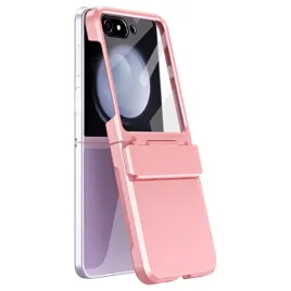 coque-etui-do-samsung-galaxy-z-flip-6-z-flip-7-fe-szklo-lcd-rozowe
