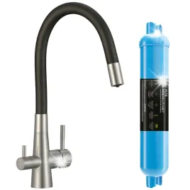 bateria-kuchenna-stojaca-laveo-riveco-srebrna-z-filtrem-mineralizujacym