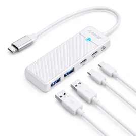 hub-usb-c-orico-4w1-2x-usb-a-3-0-usb-c-pd-100w-15cm-bialy