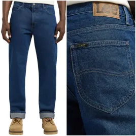 lee-west-regular-reach-proste-ciemne-spodnie-jeansowe-bez-streczu-w33-l30