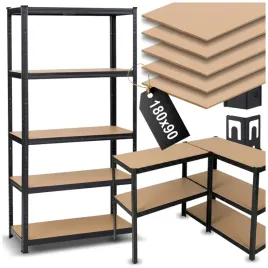 regal-magazynowy-metalowy-czarny-180x90x40cm-garazowy-wciskany-2w1-875kg