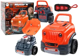 warsztat-silnik-auto-do-rozkrecania-zestaw-majsterkowicza-pomaranczowy