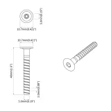 sruby-confirmat-5000-pcs-srebrny-metal