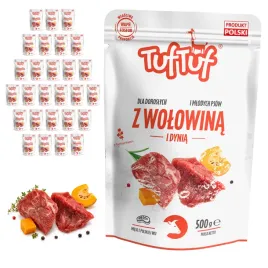 tuftuf-mokra-karma-dla-psa-wolowina-dynia-saszetka-30x500g-mielonka