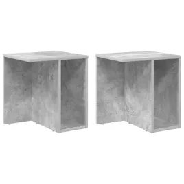 stolik-koncowy-2-pcs-betonowy-szary-37-x-32-x-40-cm
