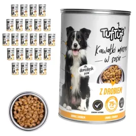tuftuf-mokra-karma-dla-psa-drob-puszka-24x415g-kawalki-w-sosie