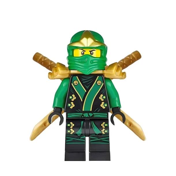 KLOCKI FIGURKA ZIELONY LLOYD TEMPLE OF LIGHT ELEMENTAL GREEN KIMONO do lego NINJAGO SUPER jakość