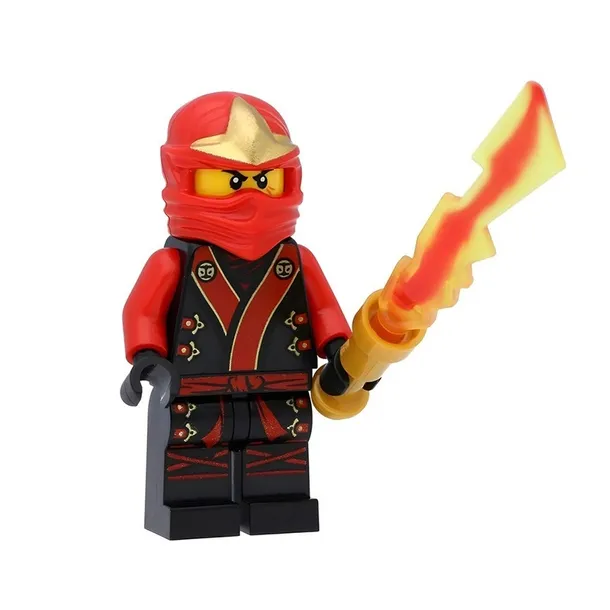KLOCKI FIGURKA CZERWONY KAI TEMPLE OF LIGHT ELEMENTAL RED KIMONO do lego NINJAGO SUPER jakość
