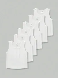 shein-bialy-bawelniany-top-dzieciecy-bez-rekawow-zestaw-6-sztuk-116-122-1la