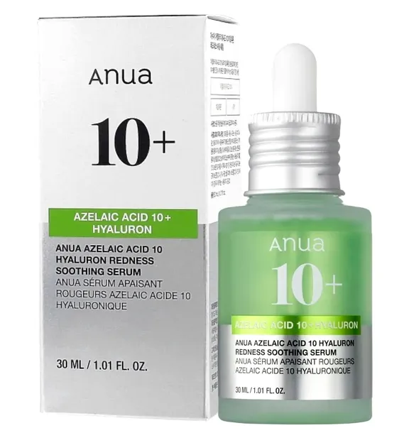 ANUA AZELAIC ACID 10+ SERUM DO TWARZY ŁAGODZĄCE ZACZERWIENIENIA 30ml