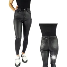 damskie-spodnie-modelujace-woskowane-skora-push-up