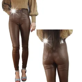 damskie-spodnie-modelujace-woskowane-skora-push-up