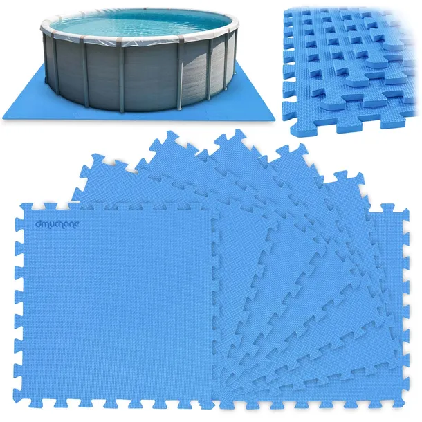 PIANKOWA MATA PUZZLE POD BASEN BESTWAY INTEX PODŁOGA 50x50cm GRUBA 8szt