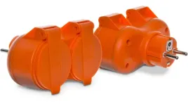 rozgaleznik-wtyczkowy-podwojny-2x2p-z-ip44-pomaranczowy-34044