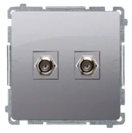 simon-basic-gniazdo-antenowe-podwojne-typu-f-stal-inox-bmaf2-01-21