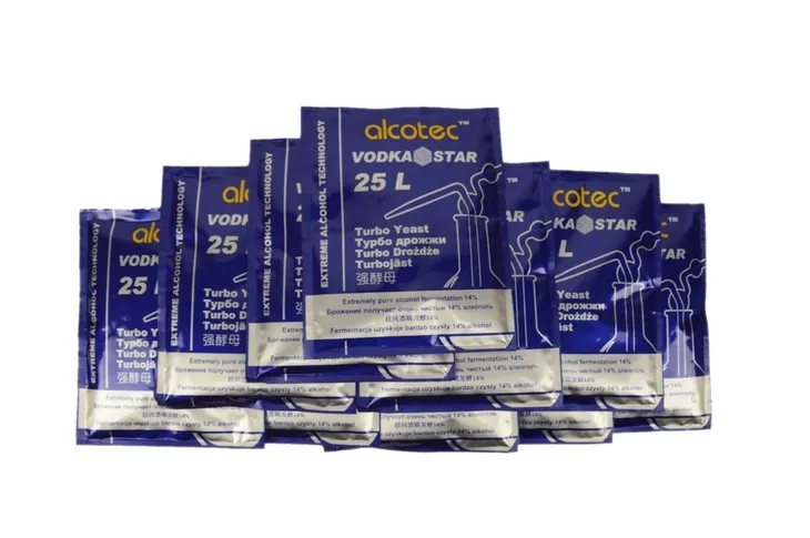 Alcotec VODKA STAR 10szt drożdże gorzelnicze 10 sztuk