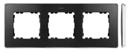 simon-detail-82-ramka-potrojna-detail-select-metal-grafit-podstawa-chrom