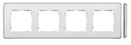 simon-detail-82-ramka-poczworna-detail-select-metal-biala-podstawa-chrom