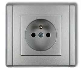 flexi-gniazdo-pojedyncze-z-u-2p-z-srebrny-metalik-7fgp-1zp