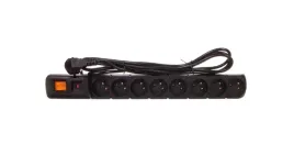 przedluzacz-przeciwprzepieciowy-8-gniazd-z-u-acar-s8-fa-rack-19-3m-czarny