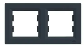 asfora-ramka-2-krotna-pozioma-antracyt-eph5800271