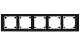 vestra-ramka-pieciokrotna-ip20-czarny-chrom-3875-46