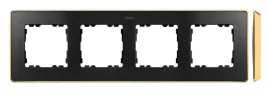 simon-detail-82-ramka-poczworna-detail-select-metal-grafit-podstawa-zlota