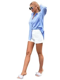 shein-biale-bawelniane-krotkie-spodenki-z-guzikiem-m-1ma