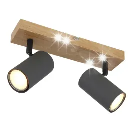 lampa-sufitowa-punktowa-reflektory-tuby-globo-robby-57911-2g-grafit-drewno