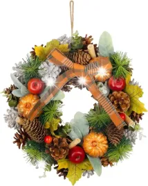 wianek-jesienny-na-drzwi-pomaranczowy-z-kokarda-30-cm-ozdobny-magichome