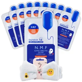 zestaw-masek-do-twarzy-plachcie-n-m-f-rozswietlaja-mediheal-10x27ml-opaska