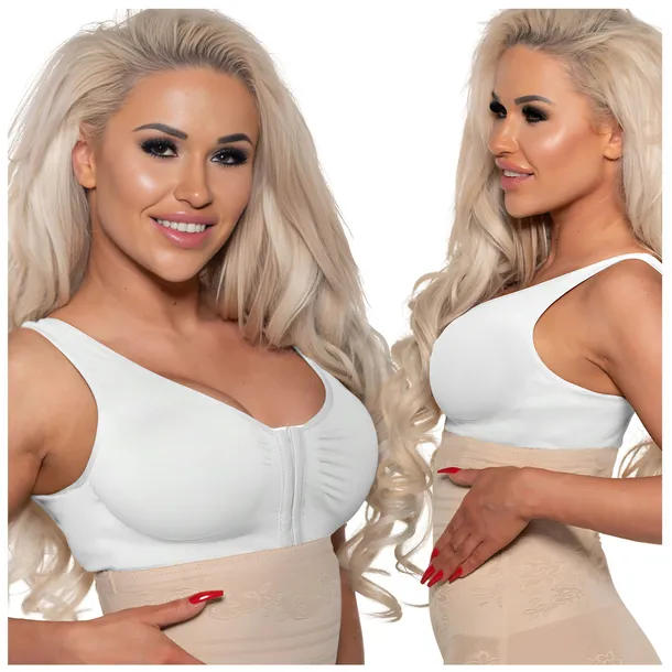 Stanik Zapinany Z Przodu Biustonosz Bez Fiszbin Dla Amazonek Top 3XL/4XL