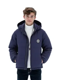 shein-granatowa-pikowana-parka-dziecieca-z-kapturem-152-158-1la