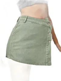 shein-spodnico-spodenki-zielone-krotkie-jeansowe-m-1ma