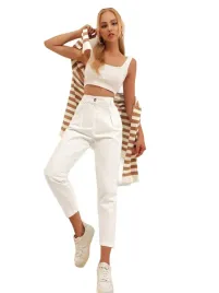 shein-biale-spodnie-damskie-casual-wysoki-stan-proste-tall-l-1ma