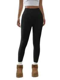 shein-damskie-czarne-legginsy-ocieplane-gladkie-m-1la