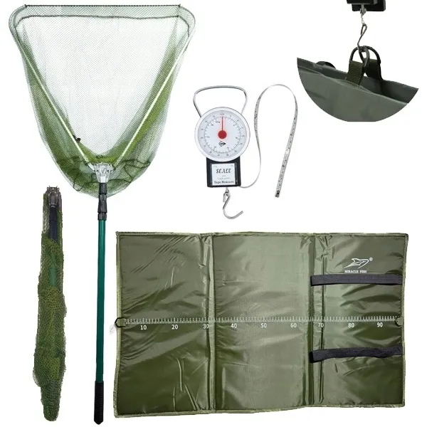 zestaw PODBIERAK KARPIOWY 2,8m 60x60cm + MATA 95x48cm + WAGA Z MIARKĄ