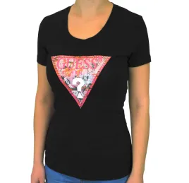guess-t-shirt-z-logo-damski-czarny-casual-s-gla