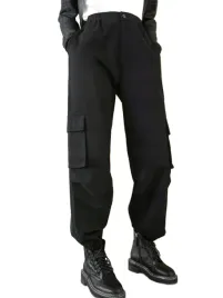 dazy-bojowki-damskie-czarne-z-kieszeniami-basic-m-1ma