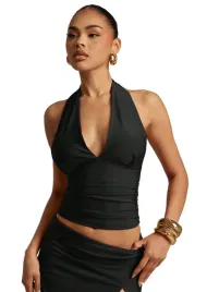 shein-czarny-top-halter-z-glebokim-dekoltem-i-marszczeniami-l-1ma