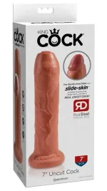 king-cock-model-18-cm-ciemny-ruchomy-napletek-podstawa-do-mocowania