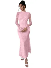 shein-rozowa-elegancka-sukienka-koronkowa-z-rekawem-3-4-36-1ma
